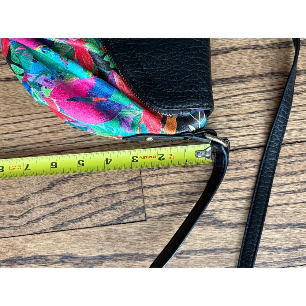 Juicy Couture Tropical Floral Envelope Style Crossbody Bag - Picture 10 of 11